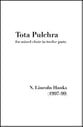 Tota pulchra SATB choral sheet music cover